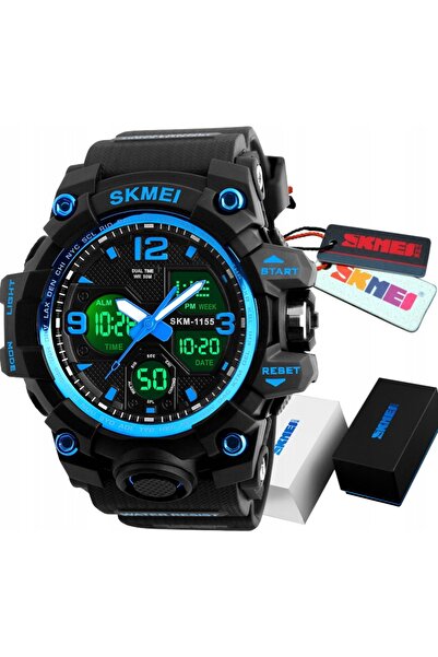 Skmei Ceas militar bărbătesc S-SHOCK, cu iluminare LED puternică și indicatoare.
