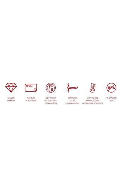 NO BRAND Set de folie ChefOne pentru aparat de vidat, 14 role + AUTOCOLANTE