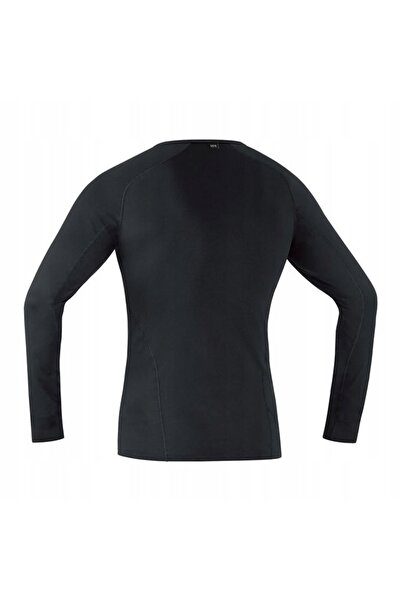 NO BRAND GORE M Strat de bază, tricou termic cu mânecă lungă, negru, mărimea M.