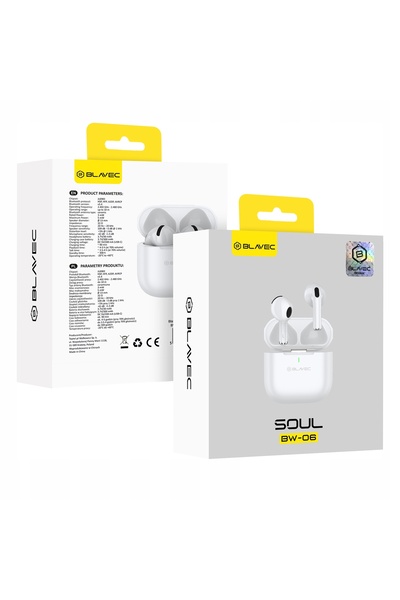 NO BRAND Căști wireless Bluetooth TWS cu microfon USB-C Negru