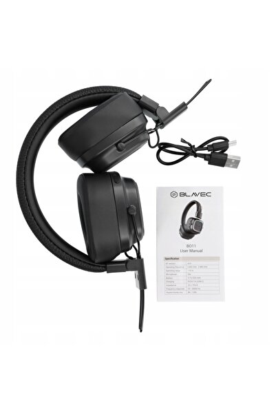 NO BRAND Căști wireless Blavec over-ear cu microfon Bluetooth 5.4 USB-C 8 ore