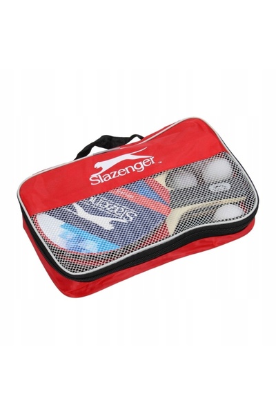 Slazenger 4x rachete, 4x mingi, 1x plasă – Set de tenis de masă (ping-pong)