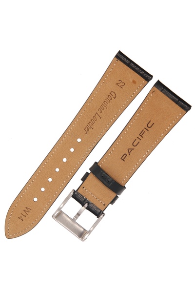 PACIFIC W14 - Negru - 22mm - Curea de ceas din piele