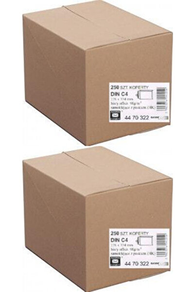 NO BRAND Plic standard Rayan C4 cu bandă HK, 250 buc., maro, fără fereastră