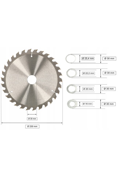NO BRAND FERĂSTRĂU CIRCULAR DE 230 MM PENTRU LEMN, DISC CU VÂRFURI DE CARBID ...