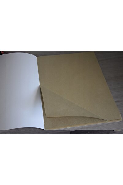 NO BRAND Bloc de hârtie maro lipită, 29,7 x 42 cm, 100 de foi, KRAFT, Clairef...