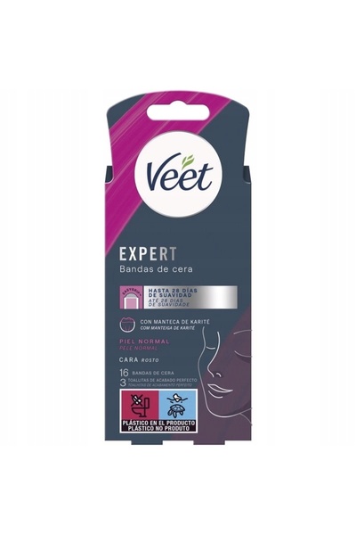 NO BRAND Benzi depilatoare faciale Veet Expert 16 bucăți