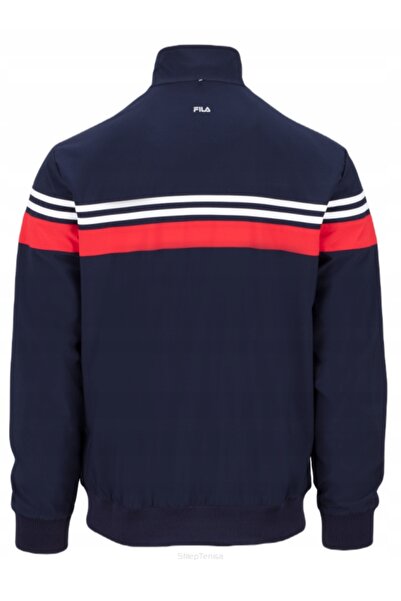 FILA Hanorac de tenis Bruno, albastru marin, M
