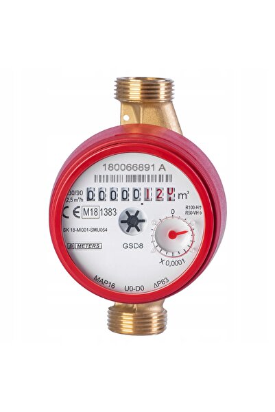NO BRAND Contor de apă 1/2 "GSD8 pentru apă caldă antimagnetic r204401005 bme...