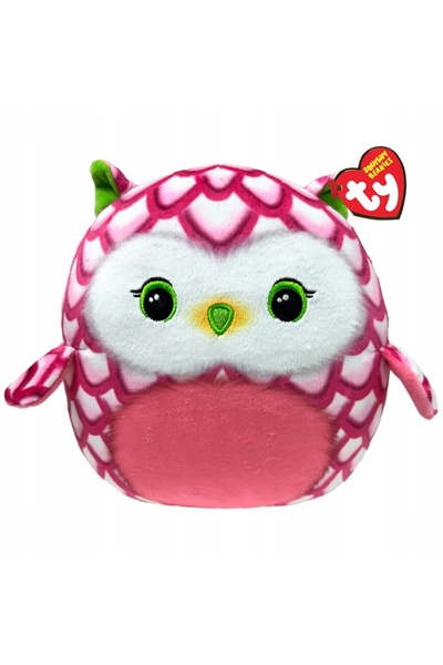 NO BRAND Bufniță Roz Tootie Squishy Ty Jucărie Pernă - 22x22cm