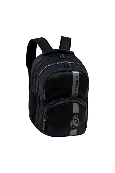 NO BRAND Rucsac școlar pentru tineret Real Madrid Negru Negru