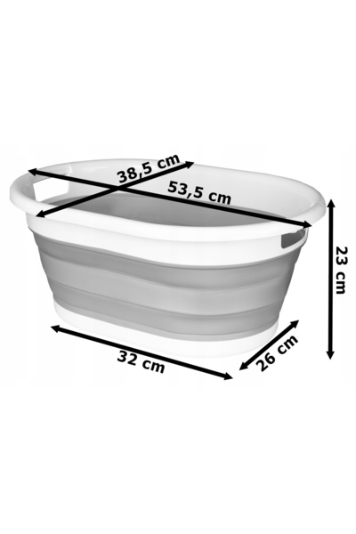 NO BRAND COȘ DE RUFE DIN SILICON, MARE, PLIABIL, 25 L, CĂZUȚĂ PLIABILĂ