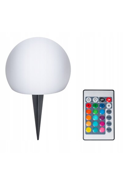NO BRAND Glob luminos solar 30 cm RGB + telecomandă