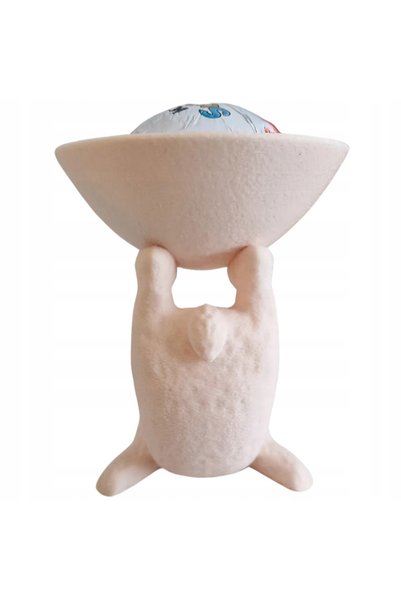 NO BRAND BOL DECORATIV ORIGINAL CU CERB 3D PENTRU DULCIURI, ALB DECORATIV