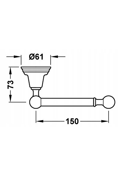 NO BRAND TRES Accesorios Suport hârtie igienică fără clapetă pentru baie 1242...