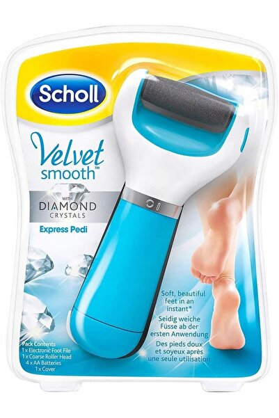 Scholl Pilă electrică pentru picioare catifelată, cu cristale de diamant