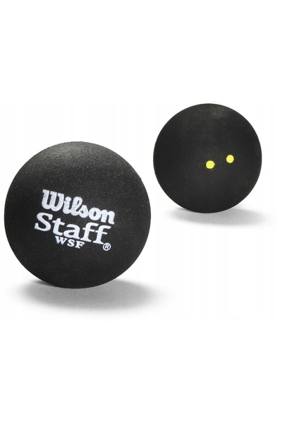 Wilson Minge de squash STAFF 2 bucăți GALBENĂ DUBLĂ D