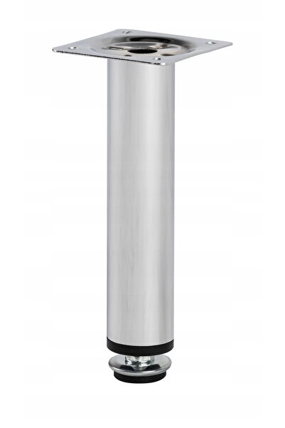 NO BRAND 8 x PICIOR DE MOBILIER METALIC REGLABIL CROMAT H 150 mm + ȘURUBURI