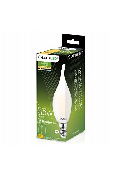 NO BRAND 6x Bec LED tip lumânare E14 BA35 7W = 60W 806lm 3000K Cald 360 °   L...