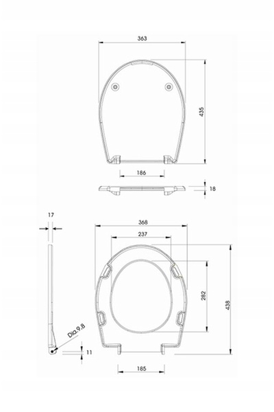 NO BRAND Capac moale pentru toaletă Koło REKORD K90113