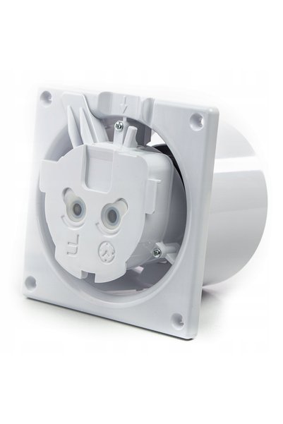 NO BRAND PANOU VENTILATOR ALB MAT CU COMUTATOR CU TEMPORIZATOR ÎNTÂRZAT Fi 100