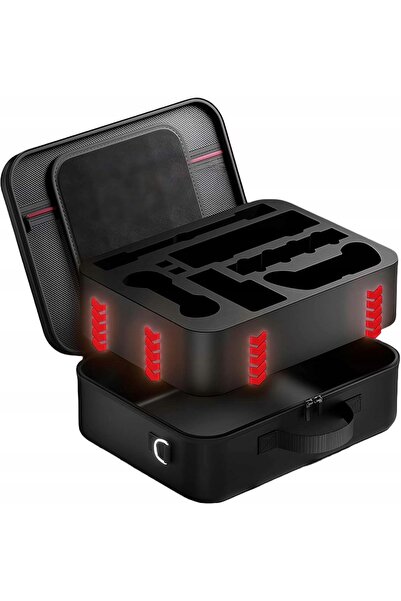 NO BRAND Carcasă rigidă de transport pentru consolă Nintendo Switch 2 cu 21 d...
