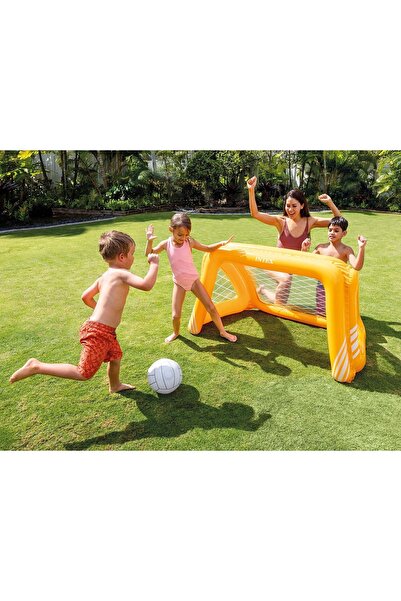 Intex Poartă de fotbal gonflabilă pentru a juca fotbal 140 x 89 x 81 cm 58507