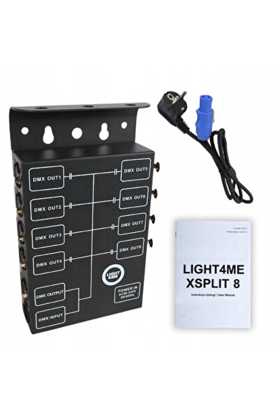NO BRAND DISTRIBUITOR DE SEMNAL Light4Me XSPLIT 8 splitter DMX 8 canale