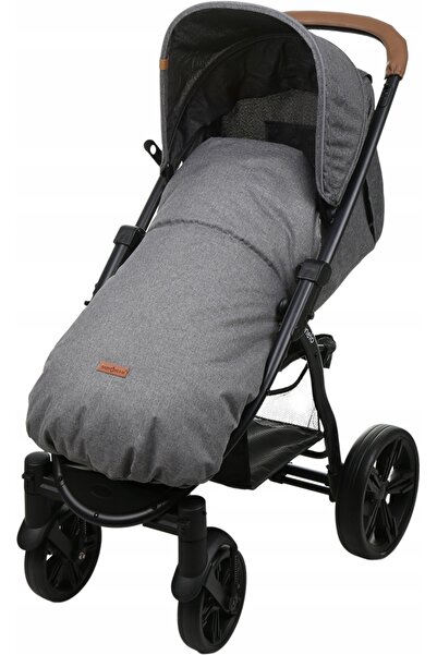 NO BRAND Sac de dormit Babymam gri 80 cm cu orificii pentru curele, lavabil l...