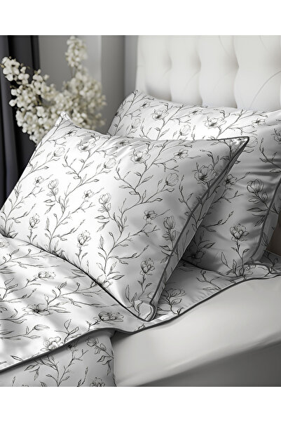 NO BRAND Set de lenjerie de pat 200x160, bumbac percale, colecția 5902 A „Flo...