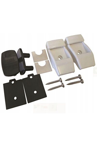NO BRAND Suport de perete MOCOWANIE pentru bară de perdea FIAMMA, alb