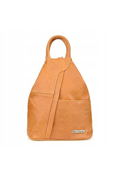NO BRAND Beltimore – Rucsac de damă din piele, în formă de triunghi, cu capac...