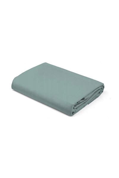 NO BRAND Cearșaf din bumbac satinat cu elastic 160x200 Pure Menta Detexpol