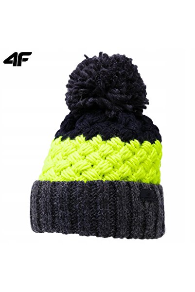 4F Căciulă pentru copii, cu două straturi, căptușită, M280 POLAR, verde lime