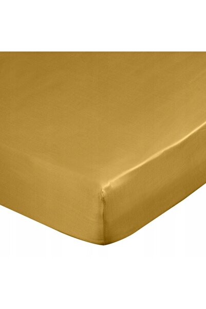 NO BRAND Cearșaf de pat Nova 220x200cm+30cm - Muștar - Cu elastic