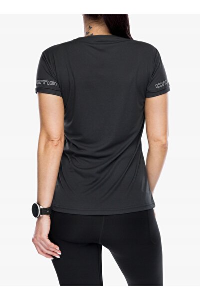 CMP Tricou cu uscare rapidă de damă Esten - antracit/alb murdar 38 (S)