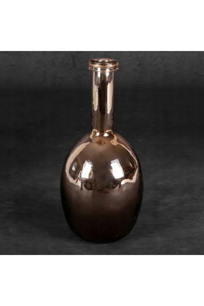 NO BRAND Vază decorativă din sticlă DALIA (02) FI 11 X 31 CM BRONZ