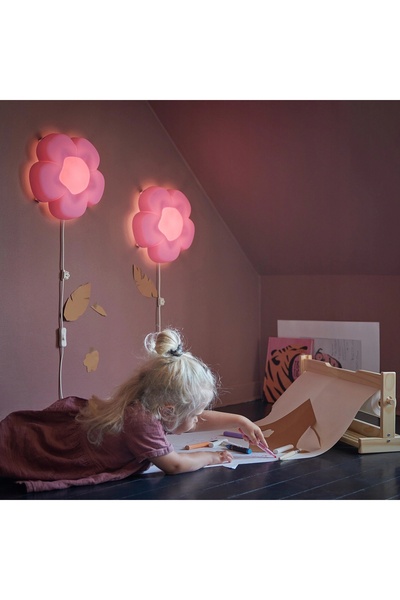 NO BRAND Aplică de perete IKEA cu LED integrat, roz