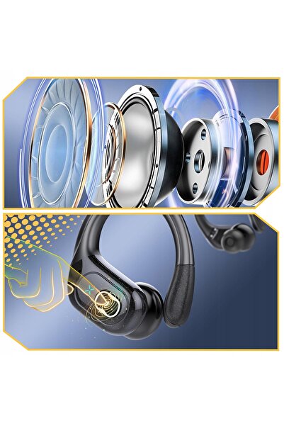 NO BRAND Căști wireless Bluetooth 5.3 intraauriculare sport apeluri HD65 bas