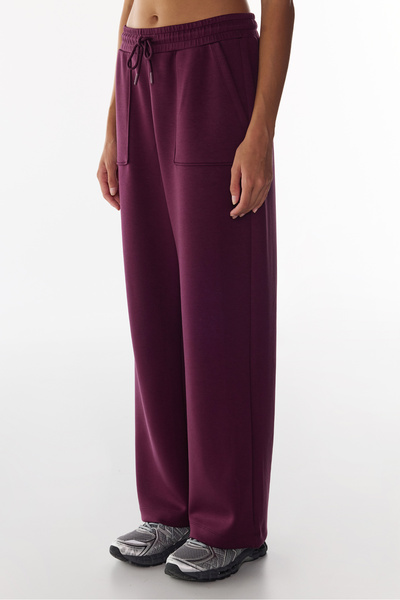 Penti Bordo İpeksi Dokunuş Silky Touch Cep Detaylı Pantolon