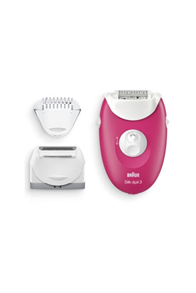 Braun Epilator SE3276, 20 ace de epilat, 2 viteze, Alb/Roz
