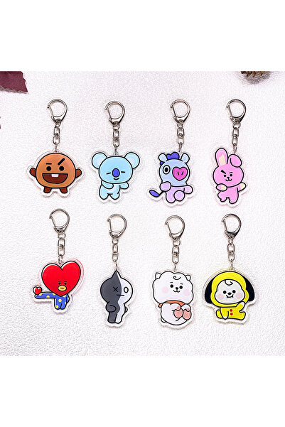 Choice 5 cm 9 1/7Pcs Korean K-Pop Fan Boy Band Bangtan Boys Keychain Accessor...