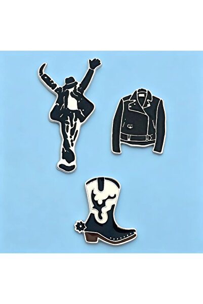 Choice1 3pcsB1 Michael Jackson Enamel Pins Set King of Pop Bad Dangerous Just...