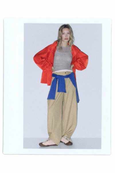 Pull & Bear Kemerli kargo pantolon