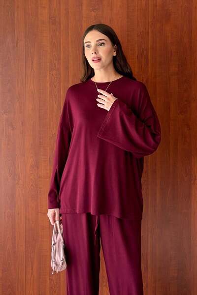 Ceylan Otantik Burgundy Viscose Basic Body