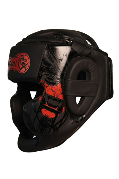 Dragondo Çocuk Yakuza Boks Kaskı Muay Thai Kick Boks Dragon Kask Baş Koruyucu...