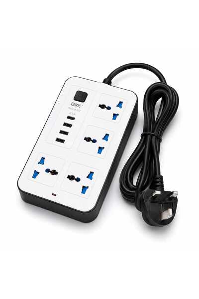 Generic Heavy-Duty 3-Outlet Power Strip with 6 USB Ports, 3250W Surge Protect...