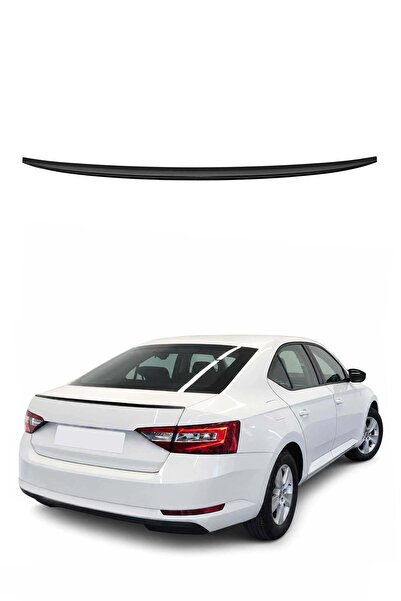 OMAC Skoda Superb B8 2013-2019 Arası Uyumlu Araca Özel Bagaj Spoileri Piano S...