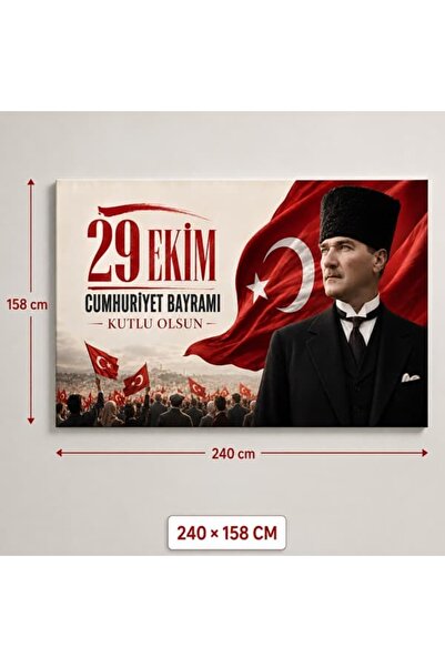 parti show Cumhuriyet Bayramı Temalı Afiş 158*240 cm