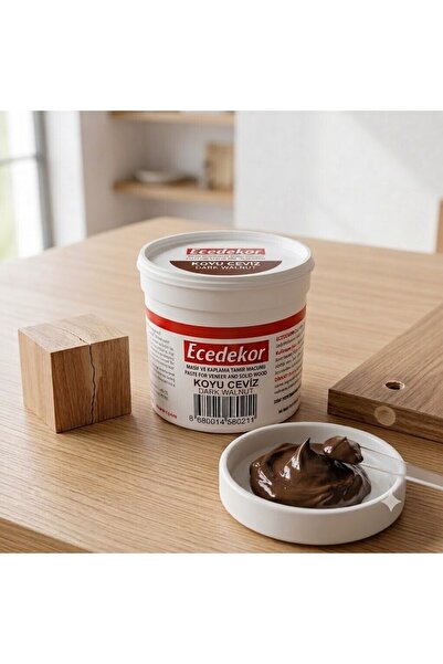 ESBH Koyu Ceviz Ahşap Tamir Macunu 200 Gr Mobilya, Parke ve Ahşap Kapı Çatlak...